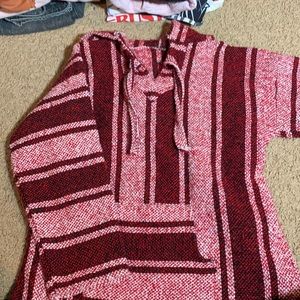 Pink and red drug rug